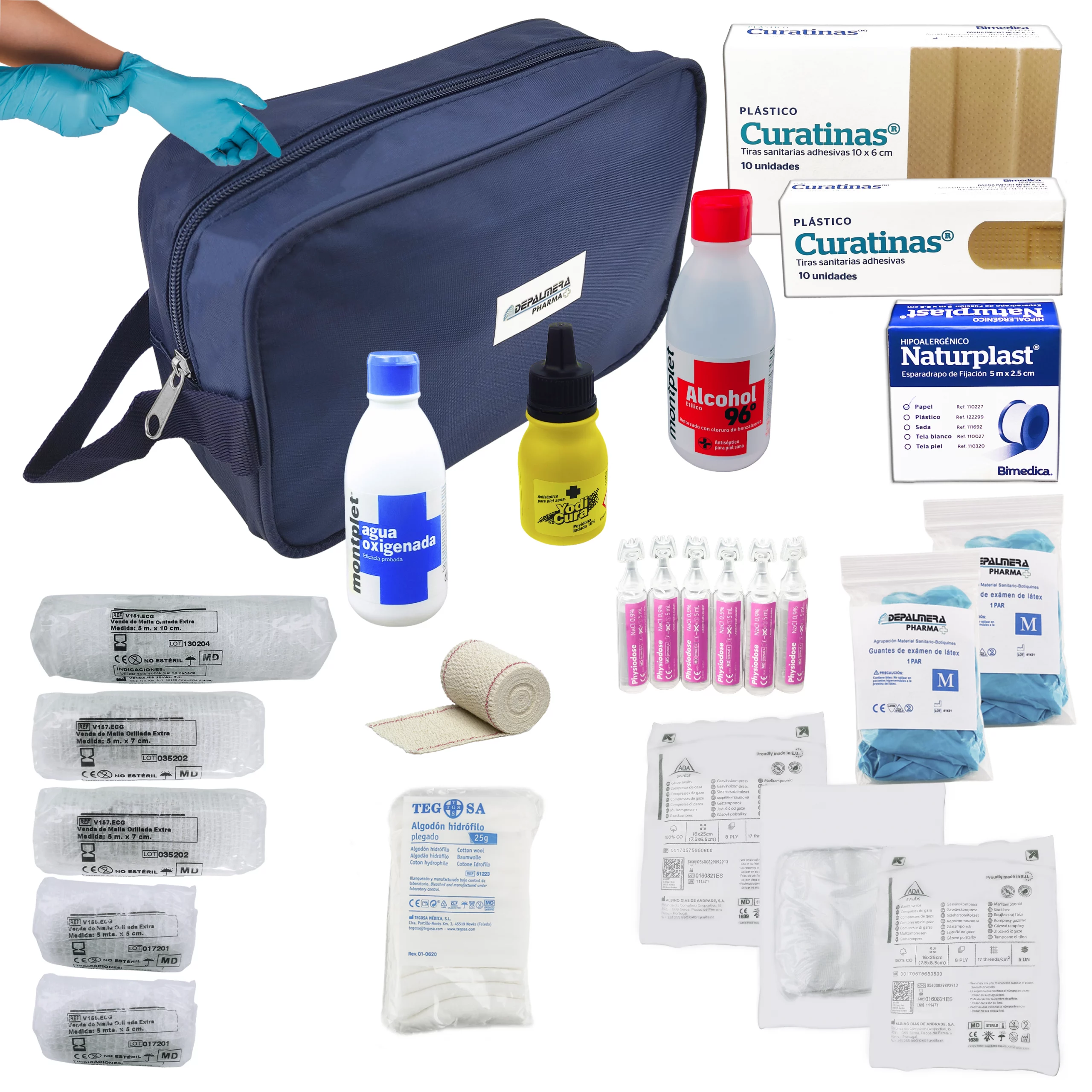 Botiquín Neceser Primeros Auxilios Homologado Completo, Botiquín Primeros Auxilios Emergencia Para Viaje, Montaña, Supervivencia, Acampada, Senderismo, Casa, Coche - Imagen 3