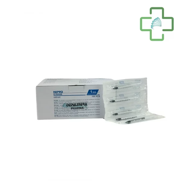 Jeringa 3CPO Nipro Tub 1ml - Paquete de 100 Unidades