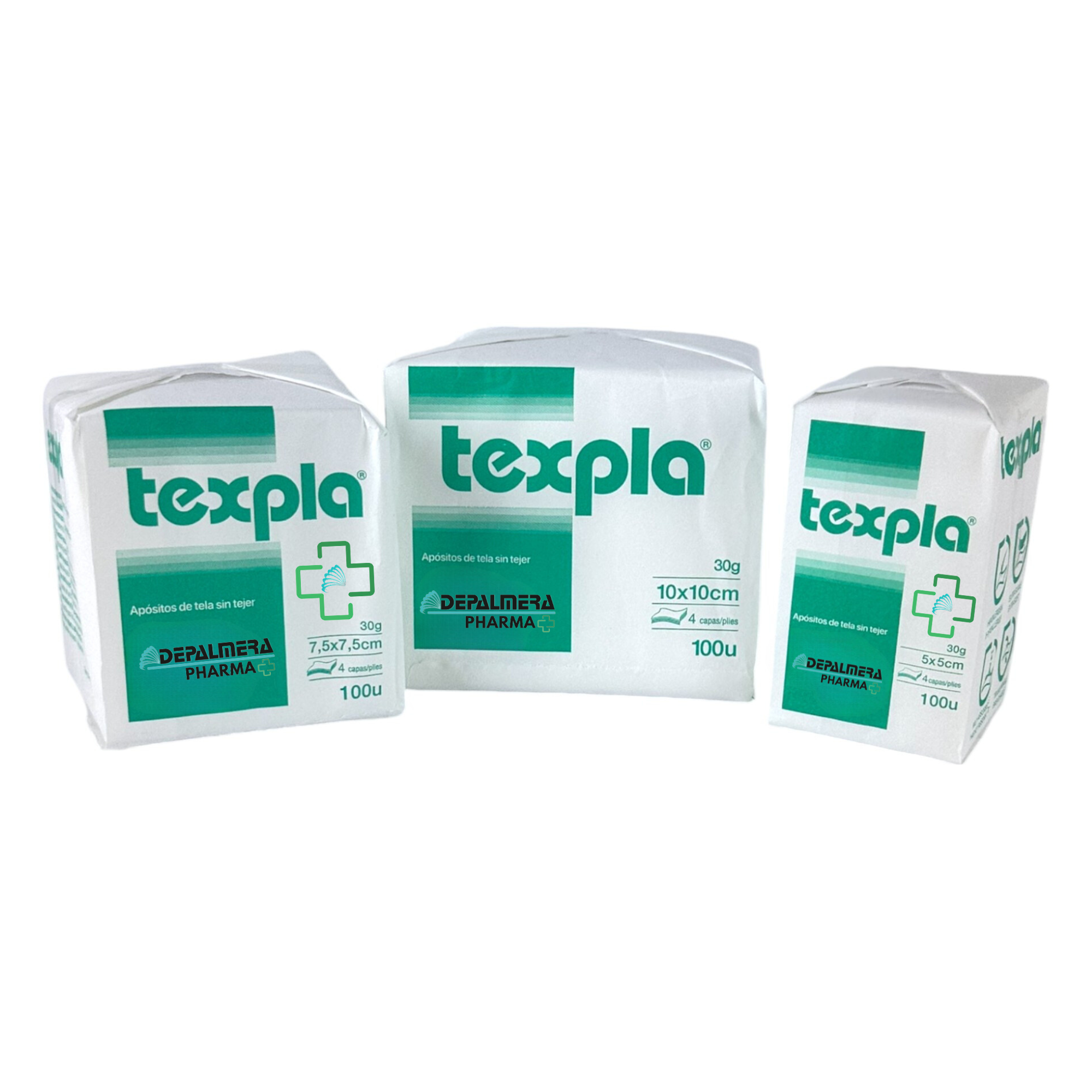 Apósito TNT 5x5cm | 7.5x7.5cm | 10x10cm – 4 Capas. Ideal para curaciones y protección de heridas.