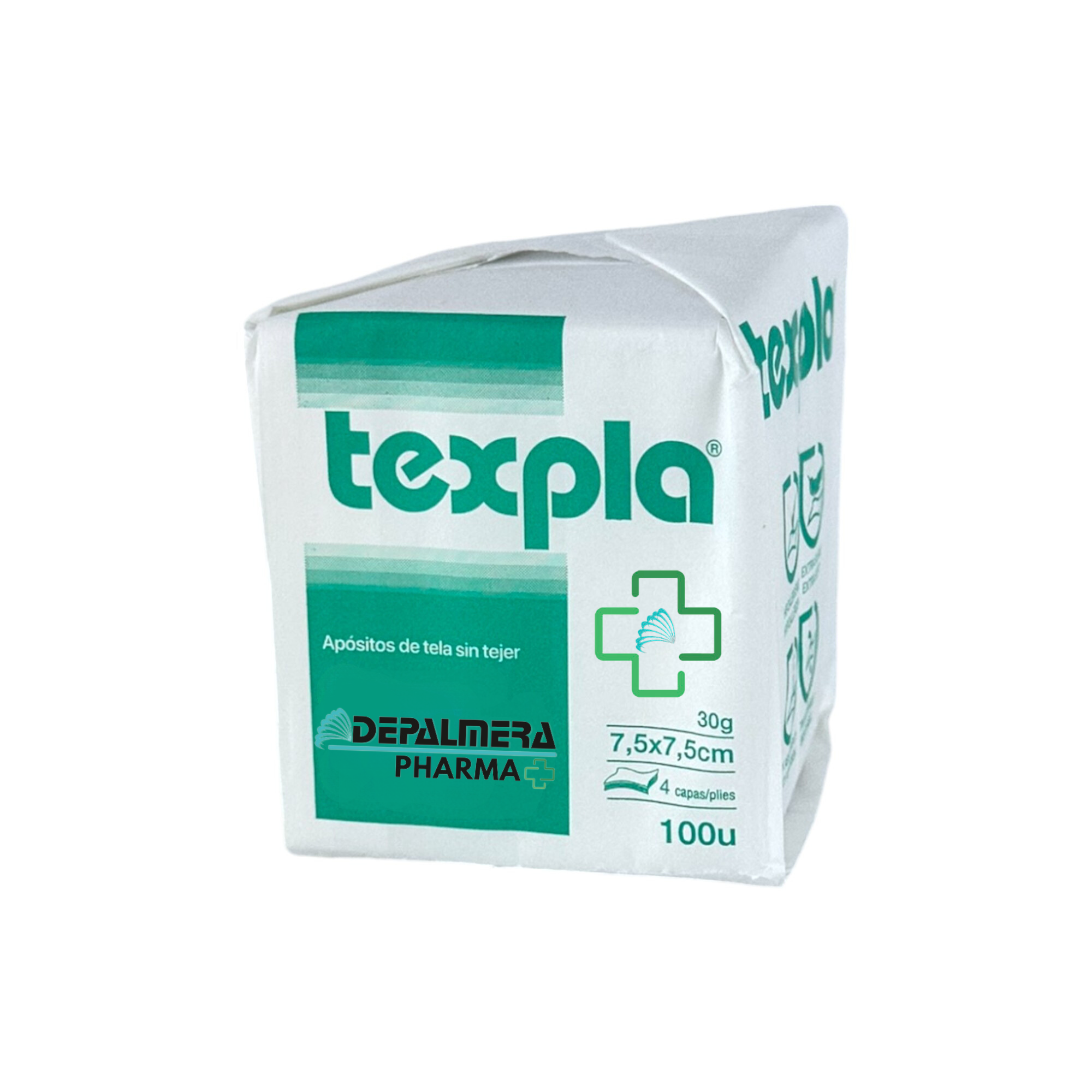 Apósito TNT en varios tamaños con 4 capas, ideal para curaciones y protección de heridas.
