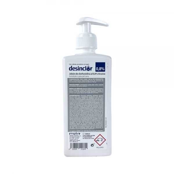 Desinclor Jabón 0.8% 500ml con Bomba