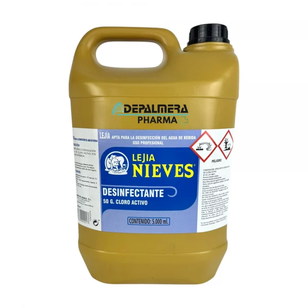 Lejía Nieves 5 Litros para limpieza y desinfección