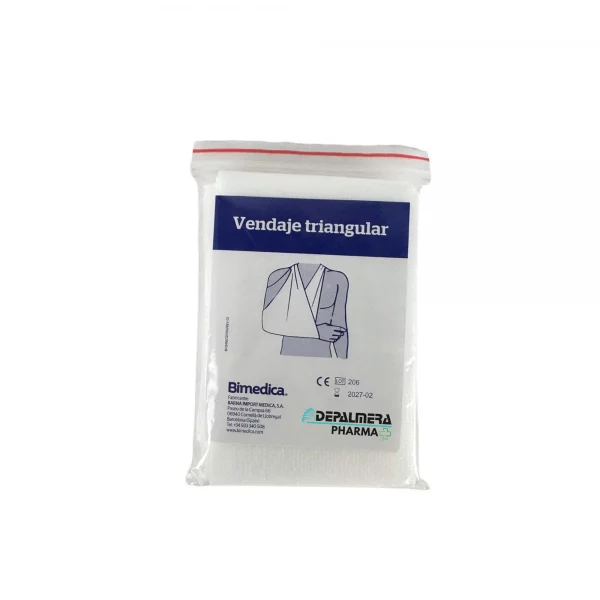Vendaje triangular Bimedica para primeros auxilios.