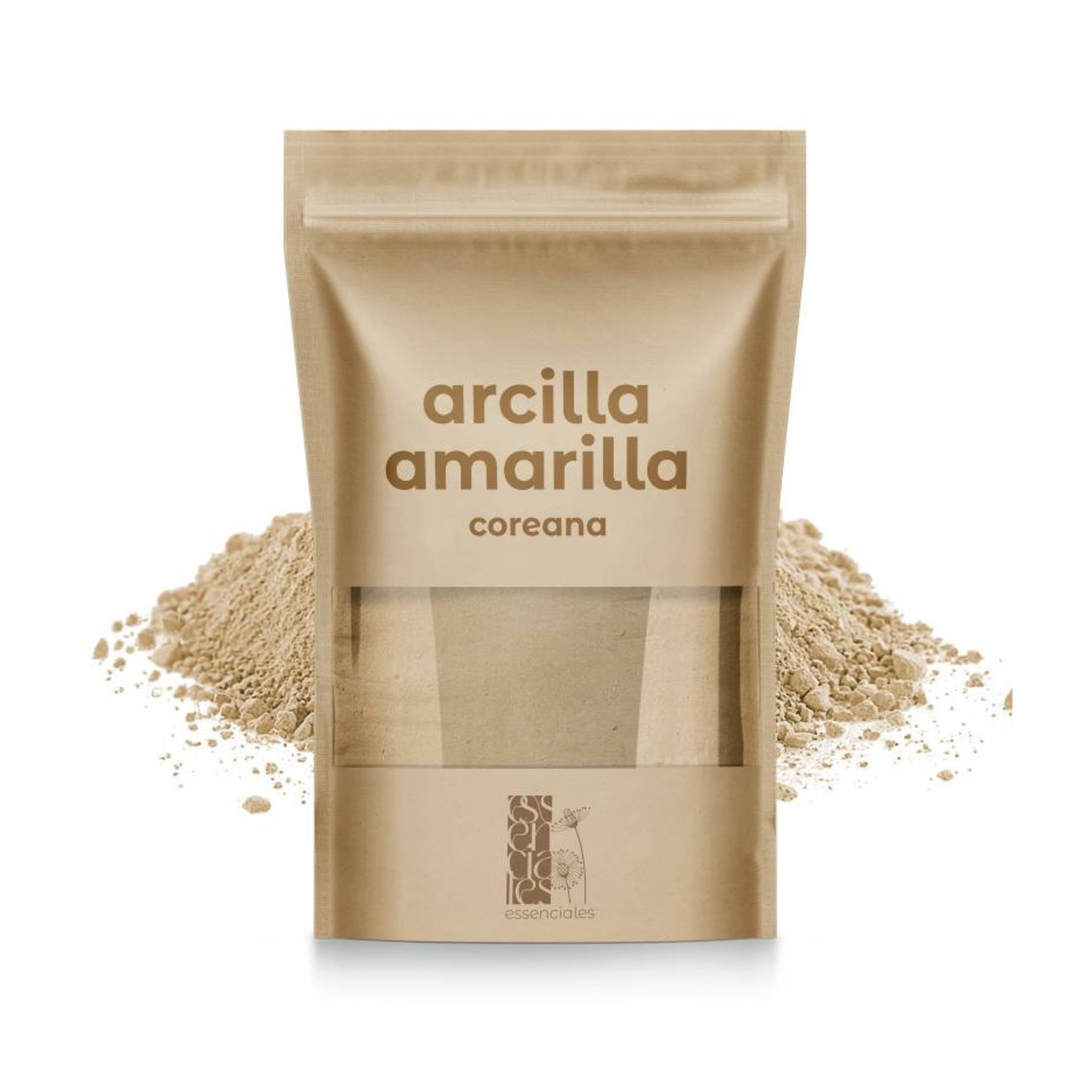 Arcilla amarilla superfina coreana 400g, detoxificante y purificante para piel y cabello.