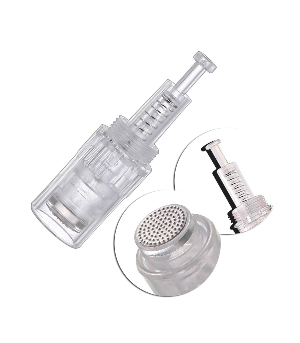 Cartucho desechable con puntas 3D para Dermapen, diseñado para tratamientos de microneedling.