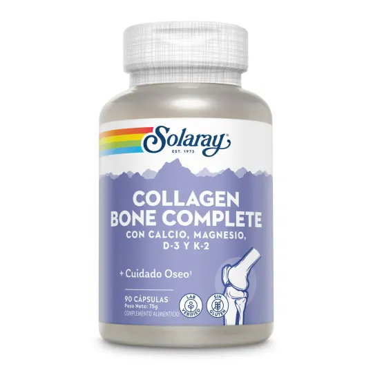 Collagen Bone Complete Solaray 90 cápsulas vegetales para huesos y articulaciones