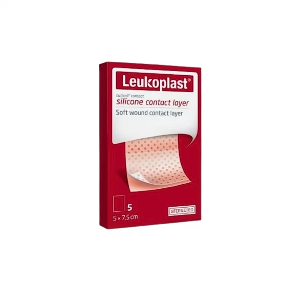 Aposito de silicona suave Cuticell Contact 5cm x 7,5cm capa de contacto no adherente para heridas