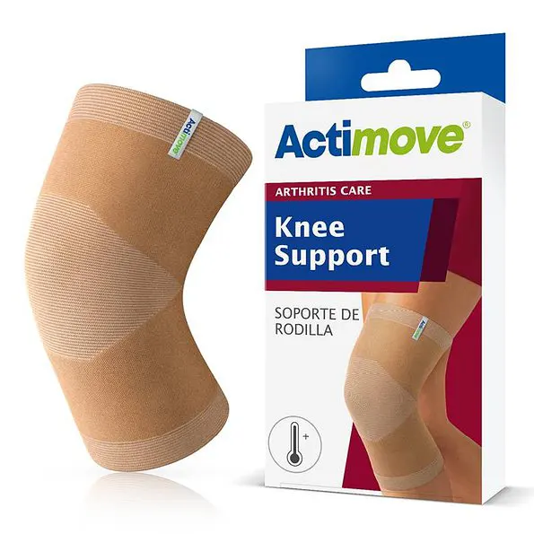 Rodillera para artritis Actimove beige soporte de rodilla y compresion medica