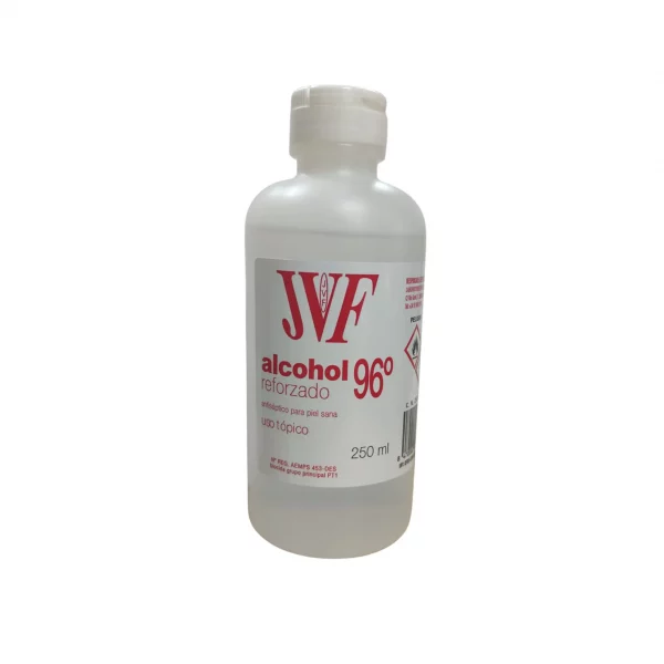 Alcohol 96 JVF 250 ml antiséptico para desinfección de piel sana