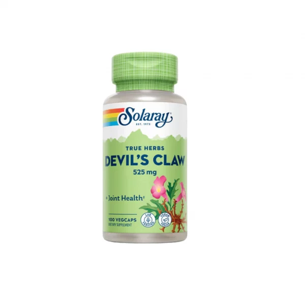 Solaray Devils Claw Root 525mg 100 VegCaps harpagofito para articulaciones