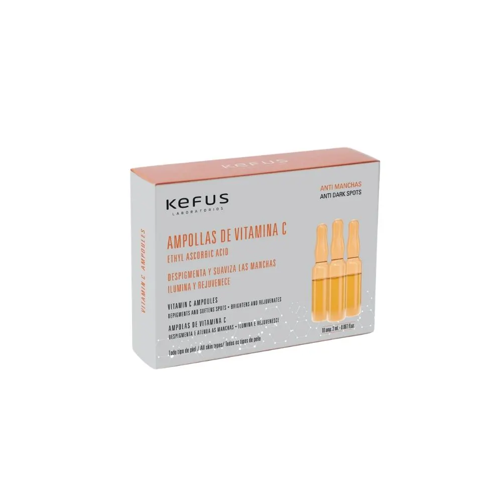 Kefus Ampollas Faciales Vitamina C 10 unidades para piel luminosa