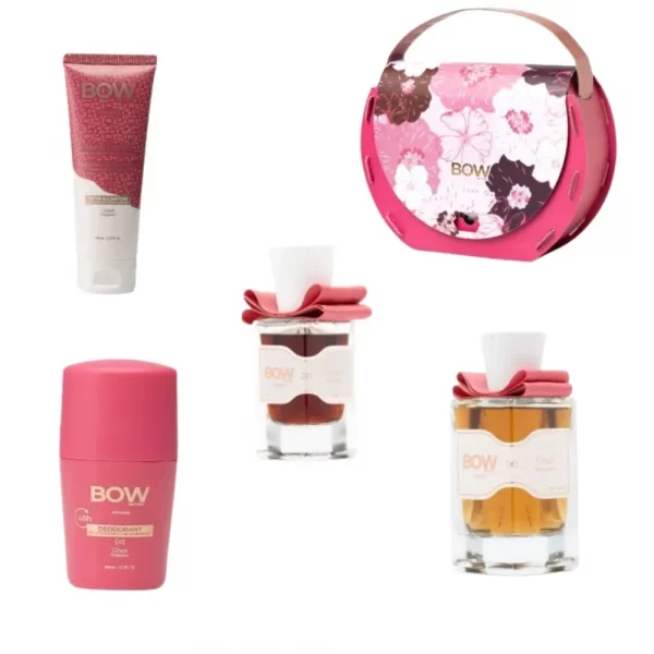 Gama completa de productos Bow New York Grace, colonia crema y desodorante