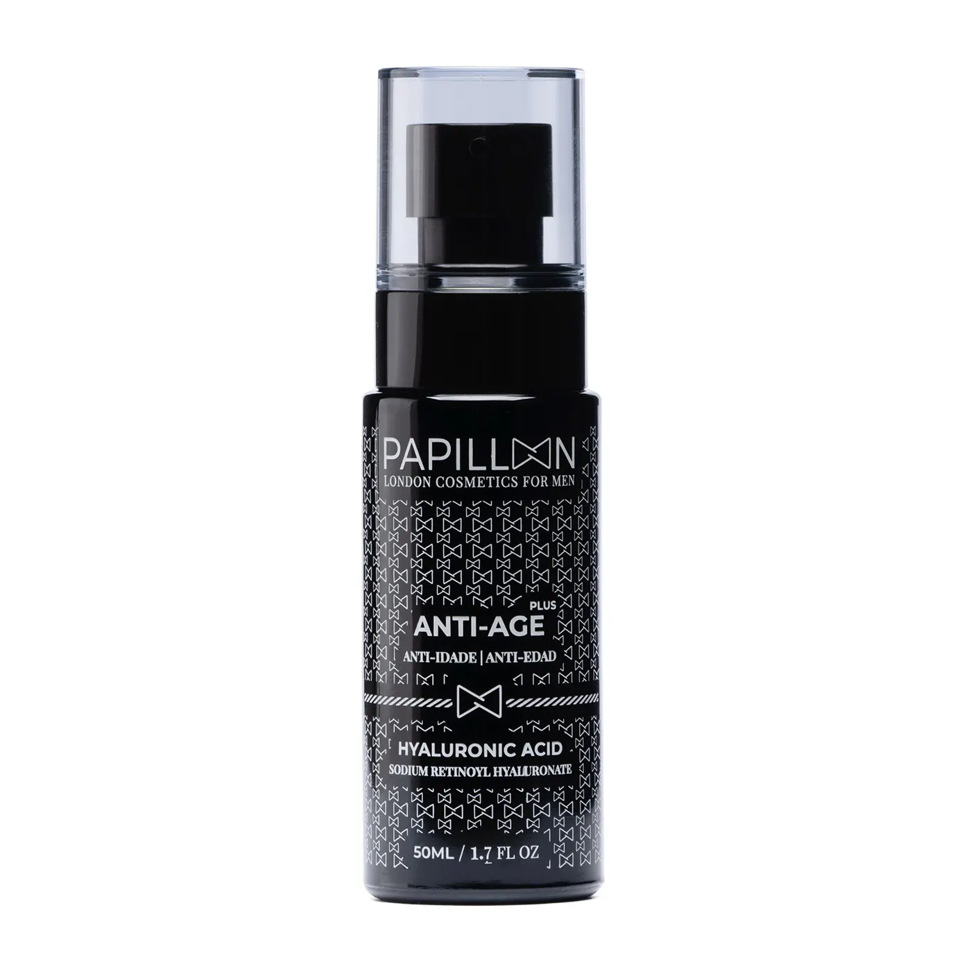 Envase de crema facial antiedad Papillon Anti Age Plus de 50 ml para hombres