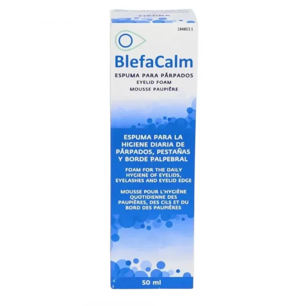 Befacalm espuma higiene ocular Tiedra limpieza párpados pestañas