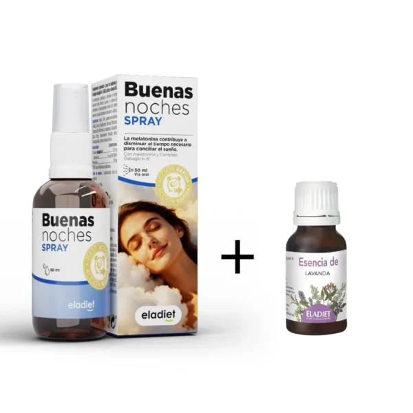 Pack ahorro Buenas Noches Spray y aceite esencial de lavanda Eladiet