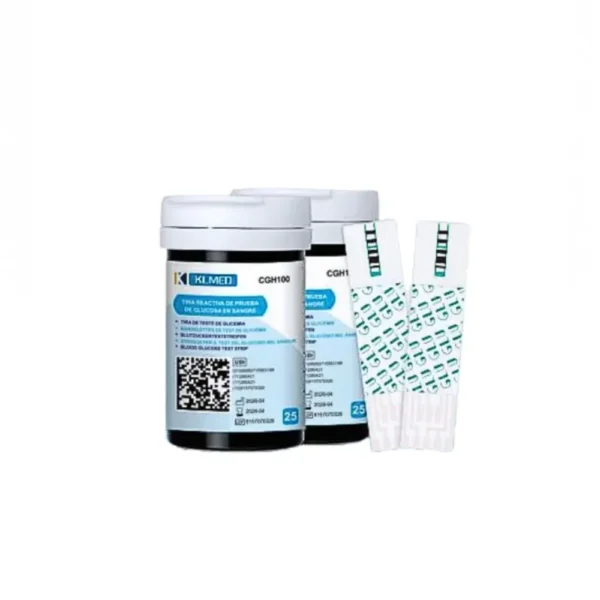 Tiras reactivas de glucosa KLMED CGH11 pack de 50 unidades