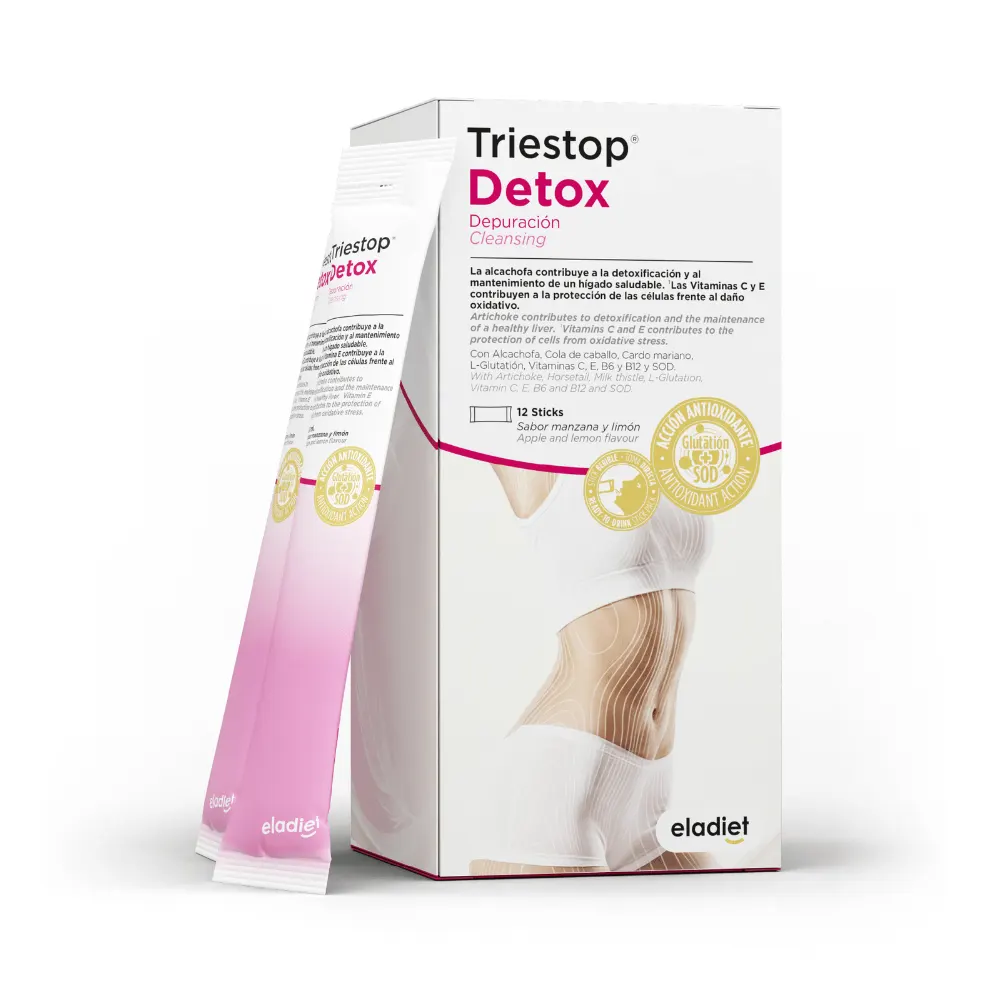 Triestop Detox Eladiet 12 sticks líquidos de 20 ml
